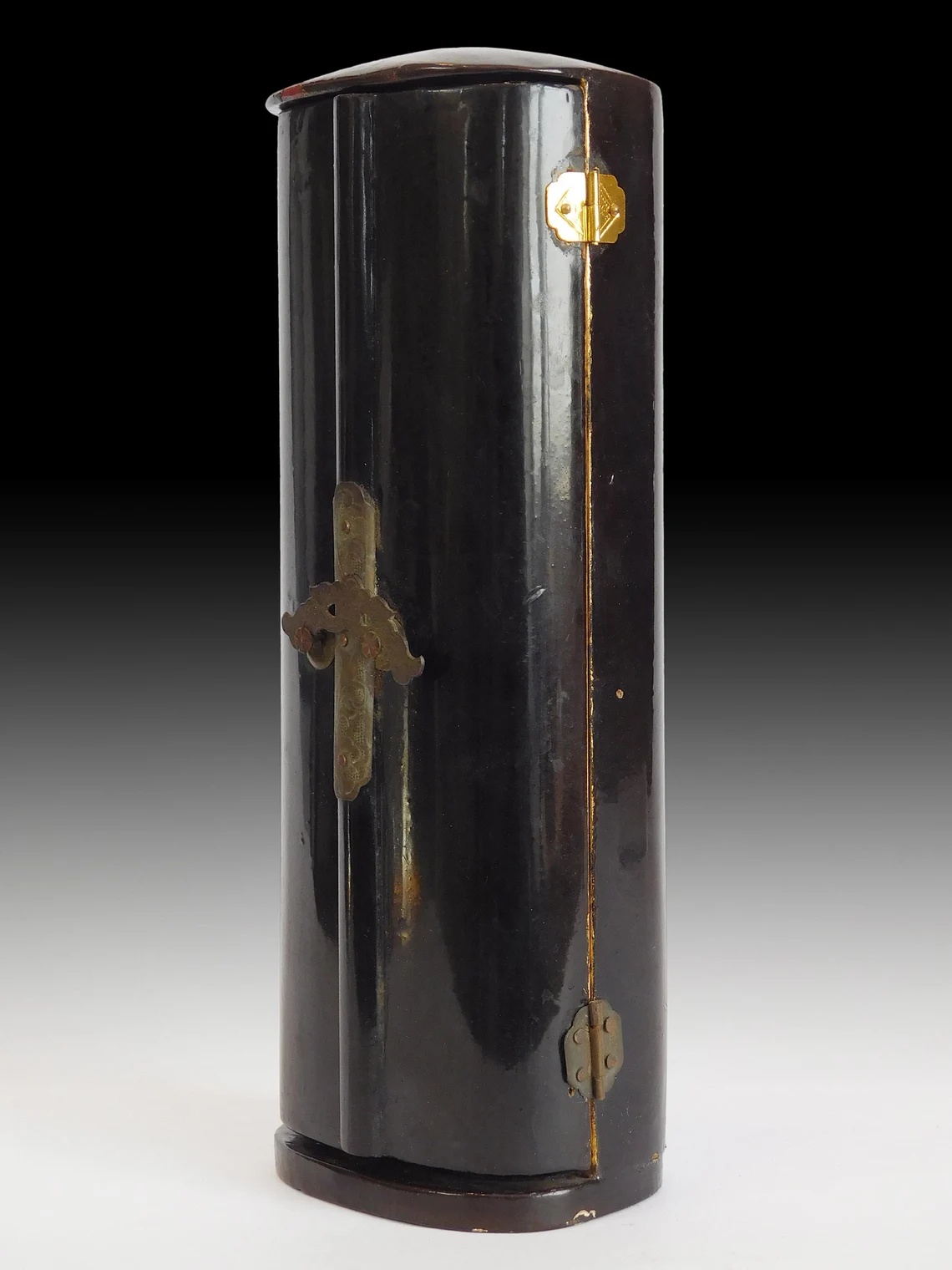 Antique Japanese Kannon Bosatsu Guan Yin Buddha Butsudan Wood Zushi Shrine 9 inch H 觀音菩薩仏壇