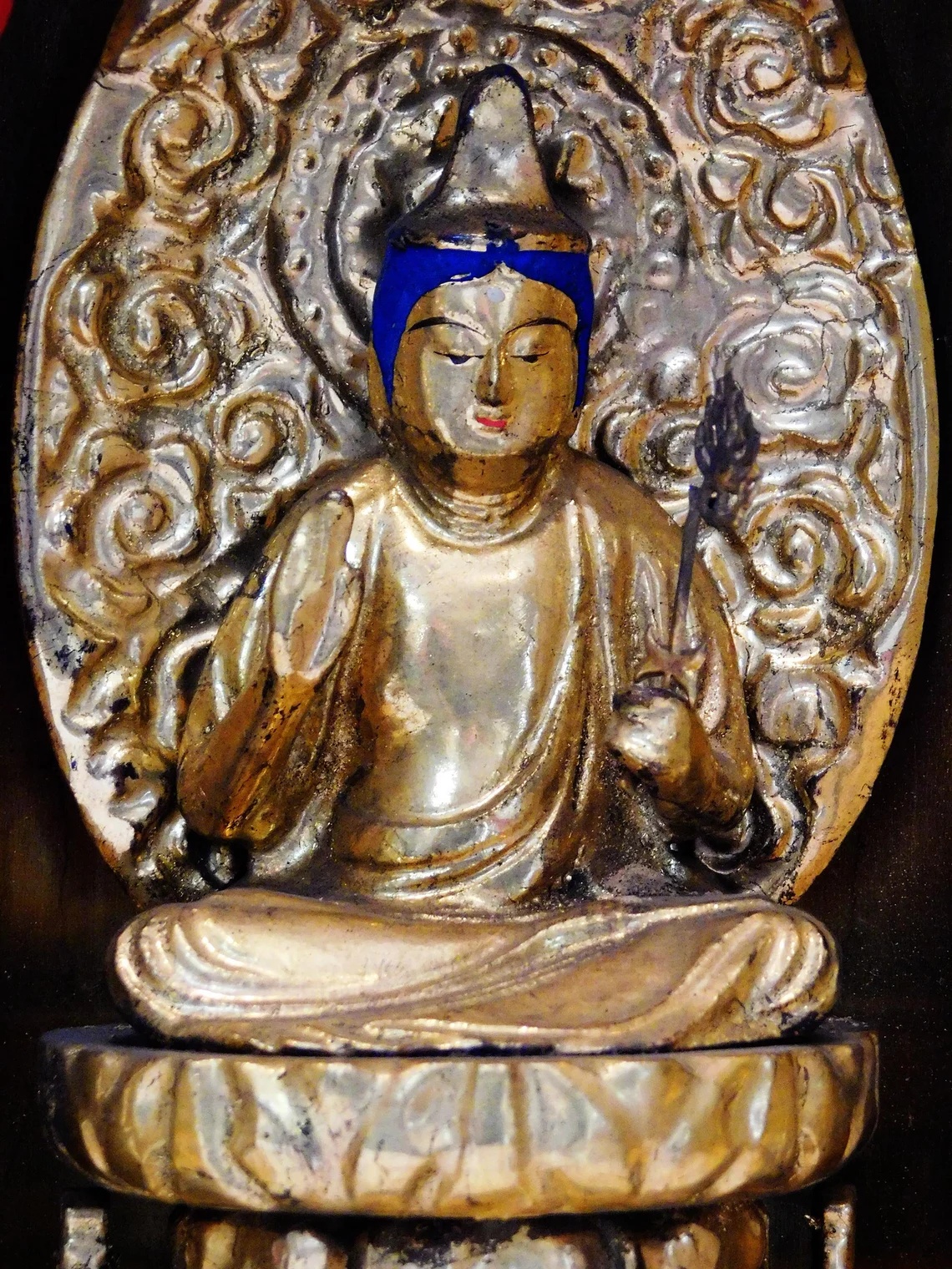 Lacquered Gilt Wood Kannon Zushi Shrine