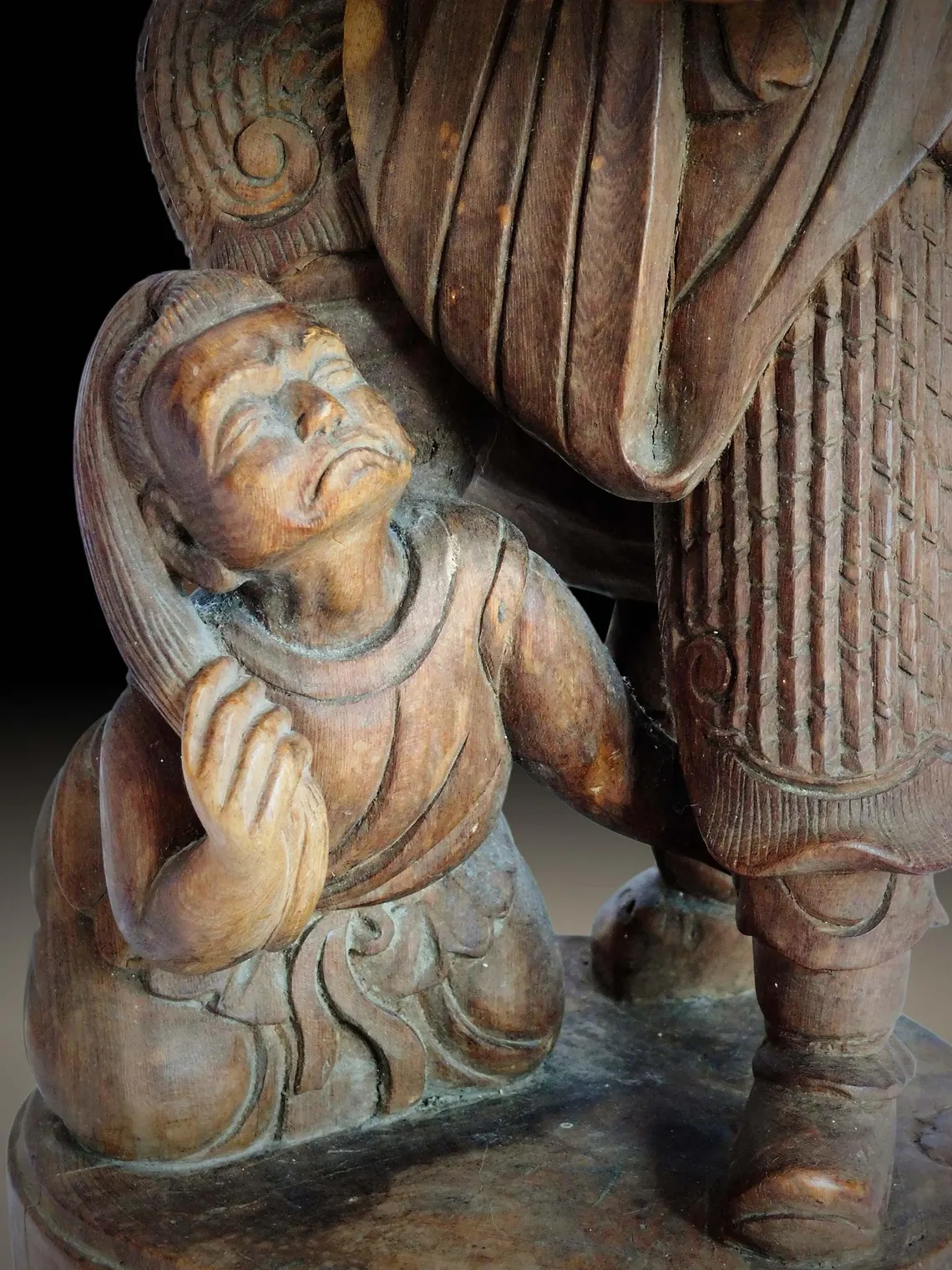 Zhong Kui Boxwood Carving