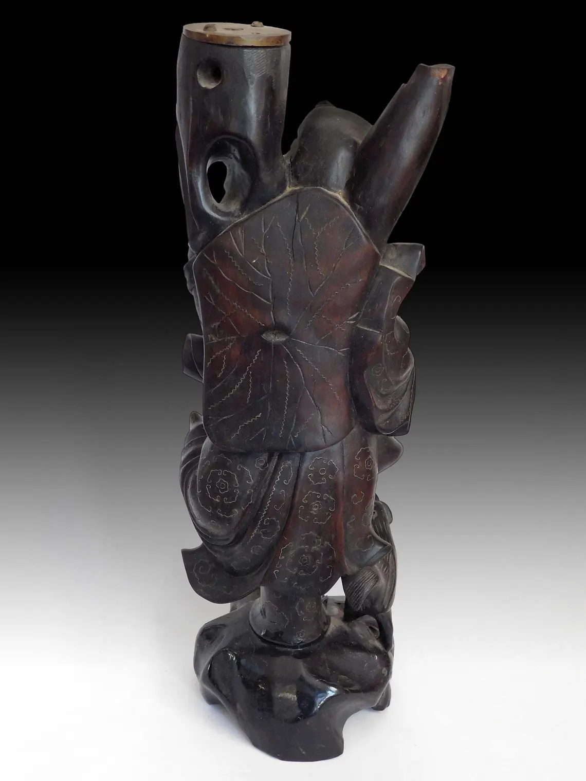 Antique Chinese Silver Buddha Statue 李鐵拐