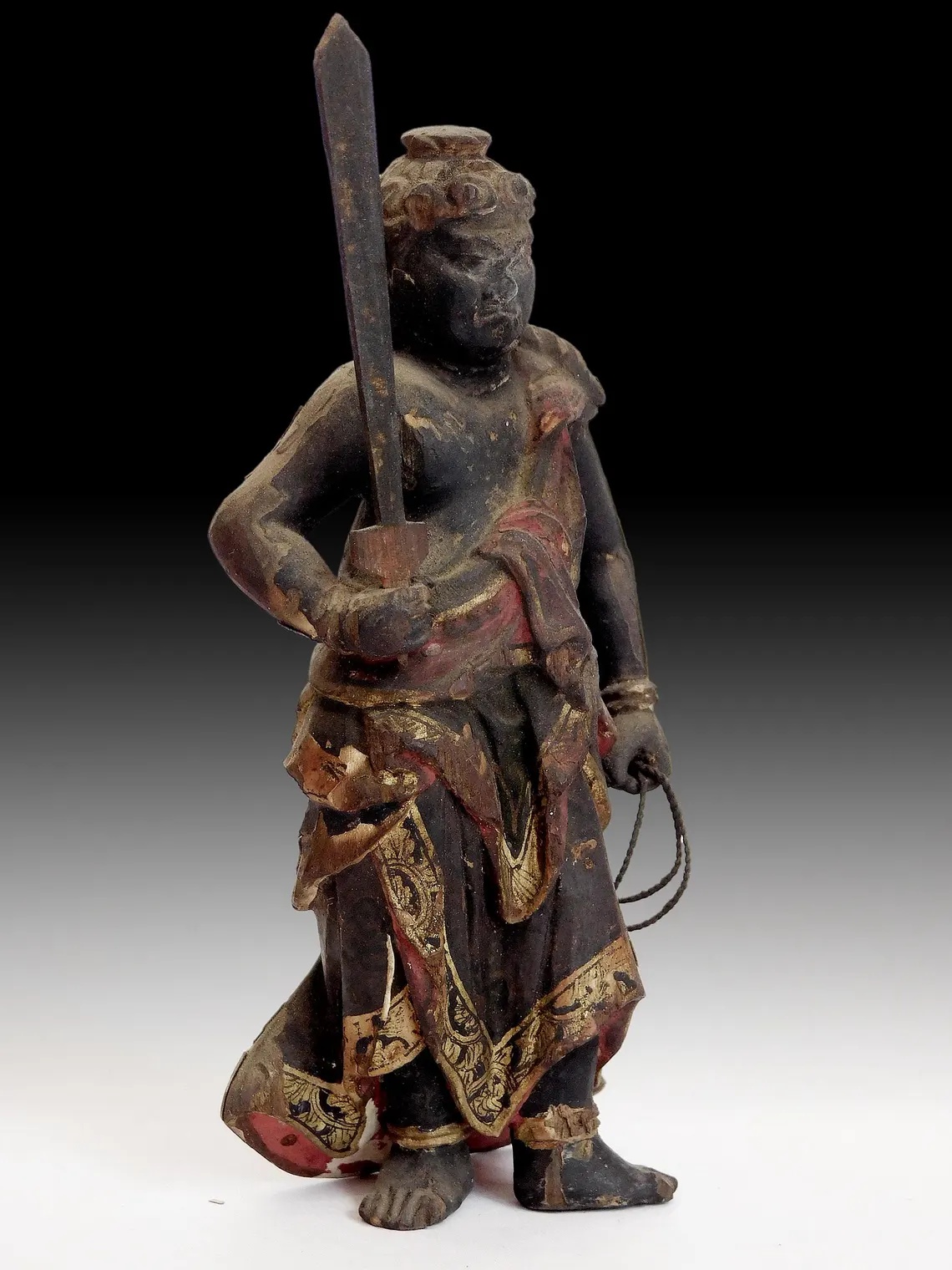 Antique Japanese Edo Fudo Myoo Zushi